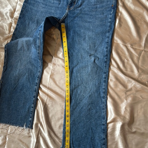 Zara Blue Flare Wide Leg Jeans - Picture 9 of 11